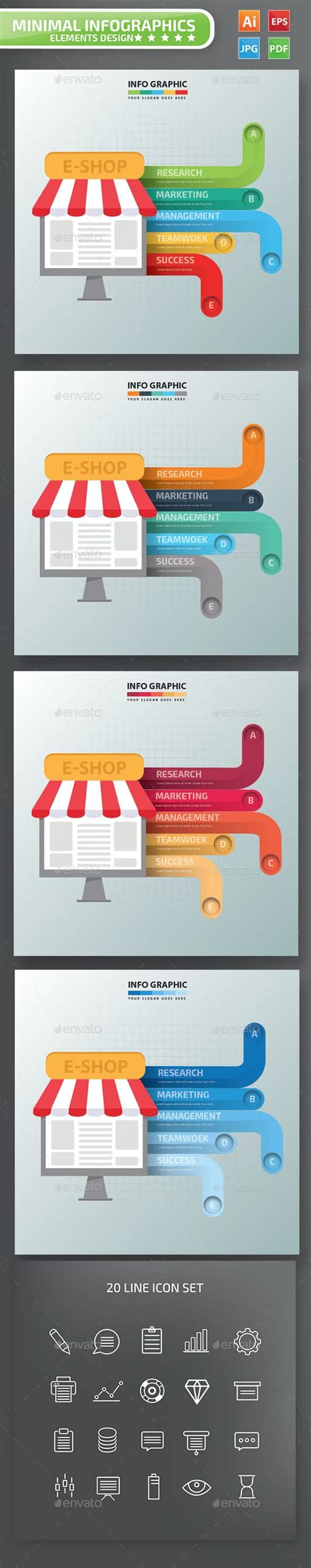 E-Commerce Infographics Design – MasterBundles