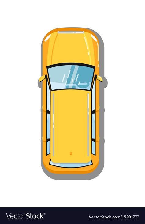 Modern universal car top view icon Royalty Free Vector Image