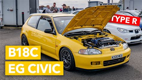 This B18C Type R Swapped EG Civic is Honda at its Best - YouTube