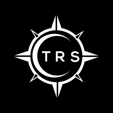 TRS abstract technology logo design on Black background. TRS creative initials letter logo ...