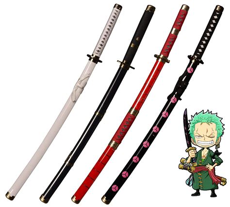 Buy KOGUMA One Piece Roronoa Zoro Cosplay Wooden Swords Replica Props 100cm Online at desertcart ...