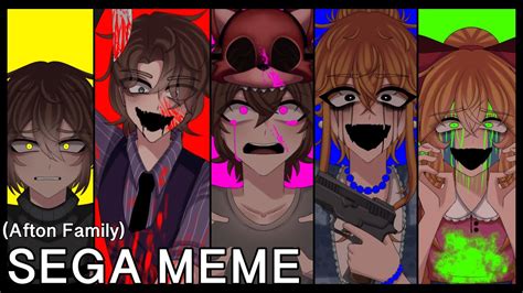 Sega Meme || Afton Family (FNAF) || ⚠️ Flashing colors ⚠️ - YouTube