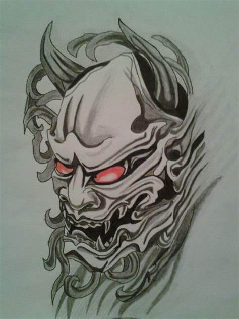 Oni Face by xXxBATxXx on deviantART Samurai Warrior Tattoo, Hannya Mask Tattoo, Hanya Tattoo ...