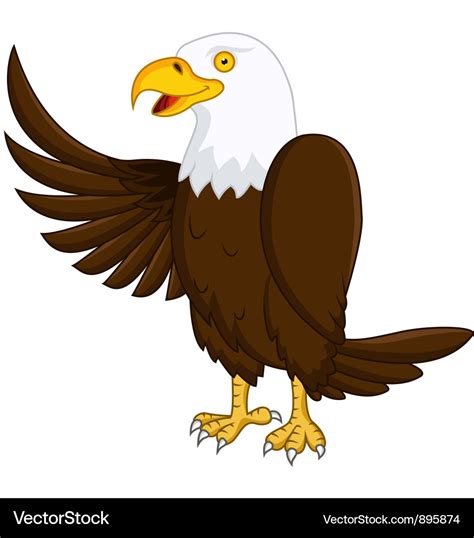 Eagle cartoon Royalty Free Vector Image - VectorStock