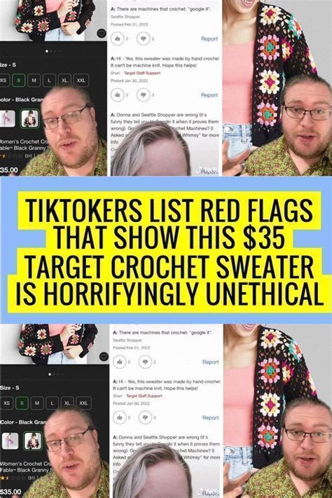 TikTokers List Red Flags That Show This $35 Target Crochet Sweater Is Horrifyingly Unethical in ...