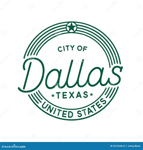 City of Dallas Vector Design Template. Dallas Texas Logotype. Vector and Illustration. Stock ...