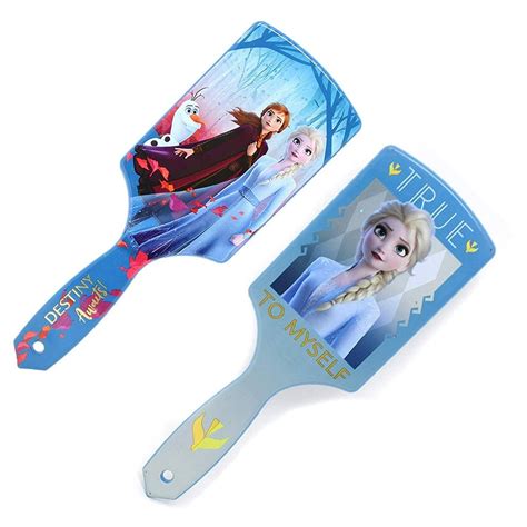 Disney Frozen 2 Anna & Elsa Girls Paddle Cushion Hair Brush, Set of 2 ...