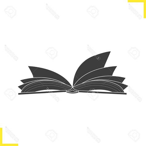 Open Book Silhouette at GetDrawings | Free download