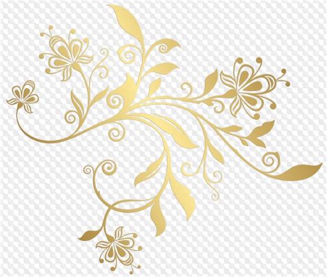 Gold Swirls Gold Swirls With Transparent Background - Clip Art Library