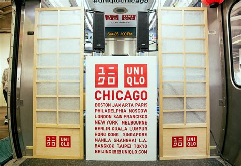 Uniqlo Promotes its Chicago Store Opening with a Train Takeover