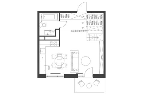 Architectural Drawings: 10 Clever Plans for Tiny Apartments - Architizer Journal