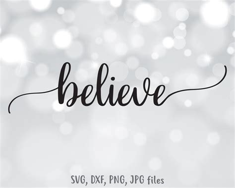 Believe Svg Believe Sign Svg Christmas SVG Christmas - Etsy