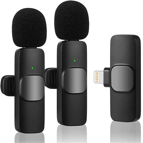 K9 Wireless Dual Microphone Mic for iPhone & Type C Mobile Youtubers ...