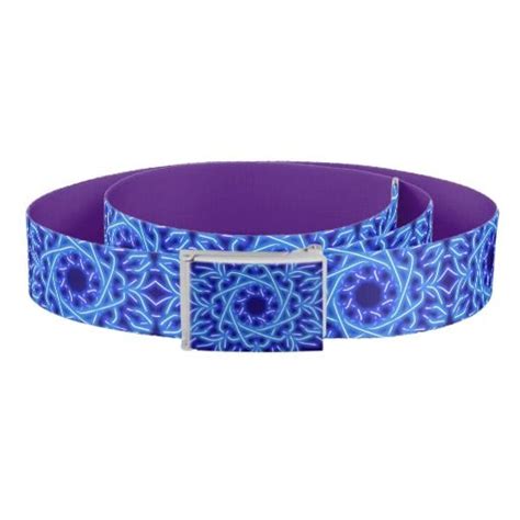 blue neon atomic knotwork / purple reversible belt | Reversible belt, Belt, Purple