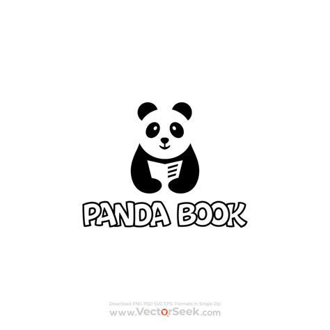 Panda Book Logo Template - (.Ai .PNG .SVG .EPS Free Download)