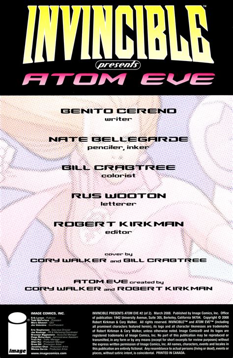 Read online Invincible Presents: Atom Eve comic - Issue #2