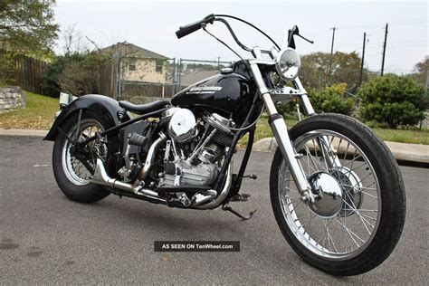 1960 Harley Davidson Fl Panhead Chopper Bobber Custom