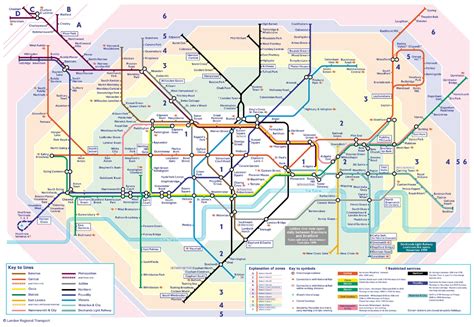 London Tube Underground Map