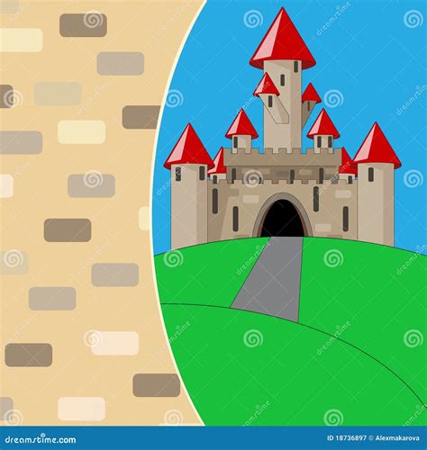 Medieval Cartoon Castle Royalty Free Stock Photography - Image: 18736897