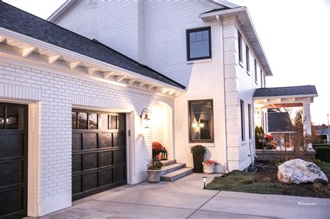 White Painted Brick House: Before and After - The Idea Room