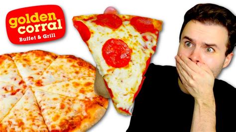 I tried Golden Corral's pizza for the first time and I'm SHOCKED ...