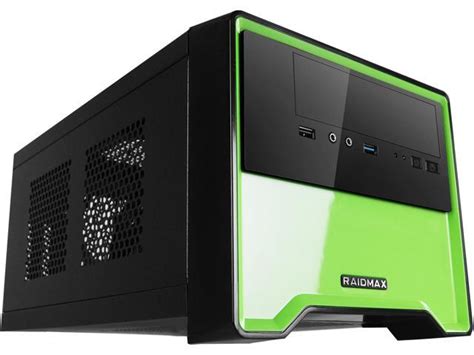 RAIDMAX Element ATX-101BGP Black / Green Computer Case - Newegg.com