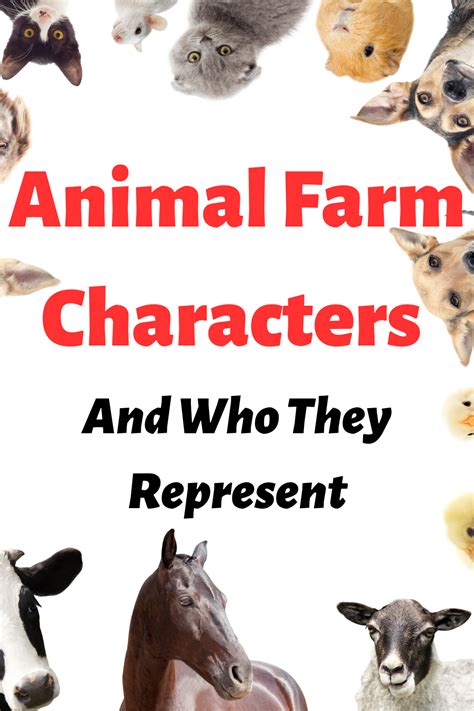 Animal Farm Characters And Who They Represent in 2023 | Animal farm book, Animal farm orwell ...