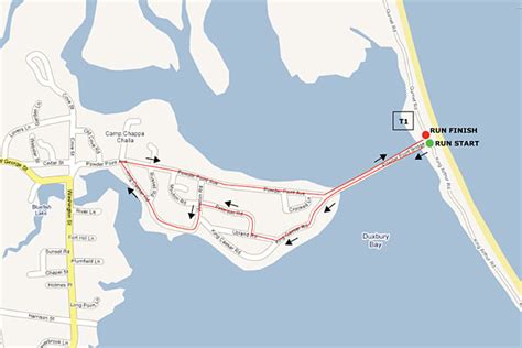 Duxbury Beach Triathlon : Run Course