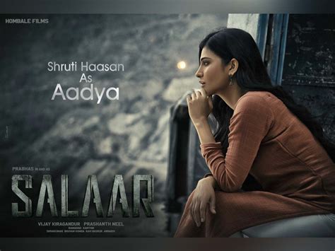 First Look: Shruti Haasan plays Aadya in Salaar - JSWTV.TV