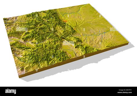 3d Topographic Map Of Colorado - Map