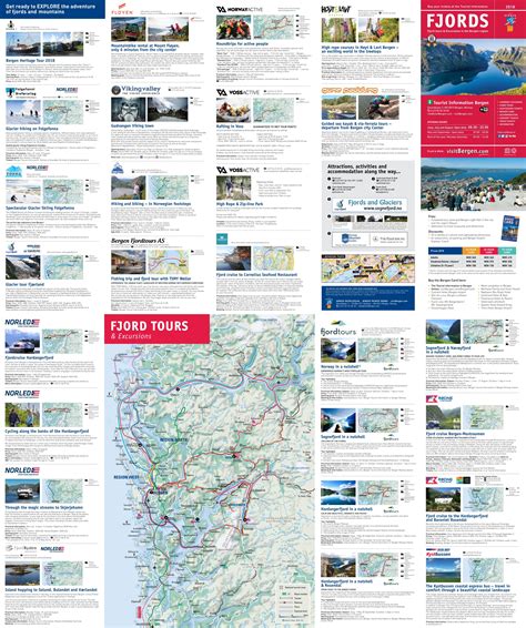 Bergen fjords map