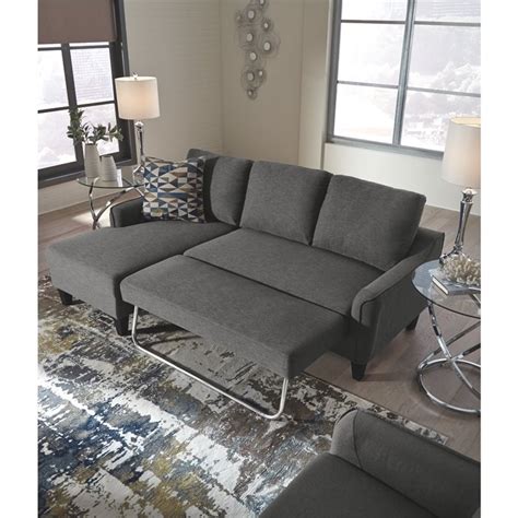 Signature Design by Ashley Jarreau Sofa Chaise Sleeper in Gray | Homesquare