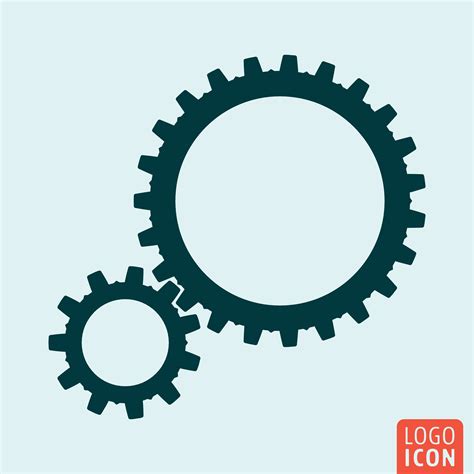 Gears icon isolated 602023 Vector Art at Vecteezy