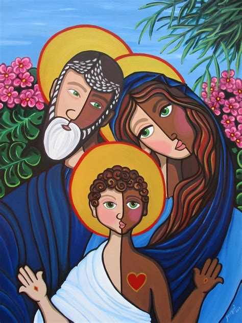 The Holy Family Painting by Jacqui Miller | Saatchi Art