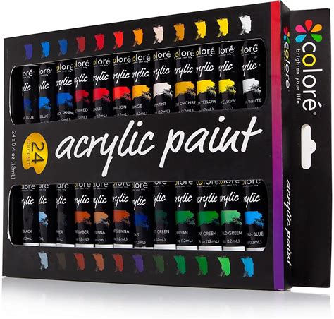 Acrylic Paint Set With Canvases - Inkeriini