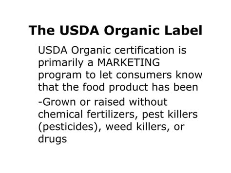 Organic food labeling | PPT