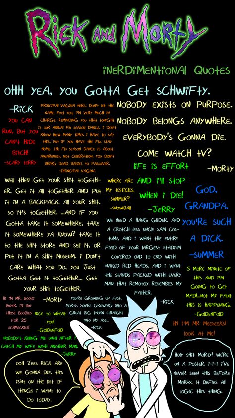 Rick and Morty Quotes by HalLegion on DeviantArt