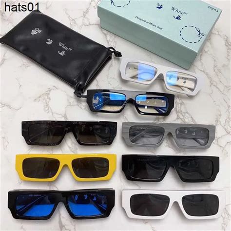 New 2023 Office White Square Best Sunglasses 2022 For Men And Women Ow4008u Net Red Eyewear From ...