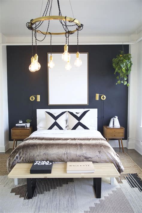 30+ Navy Blue Accent Wall Bedroom Inspirations - DHOMISH