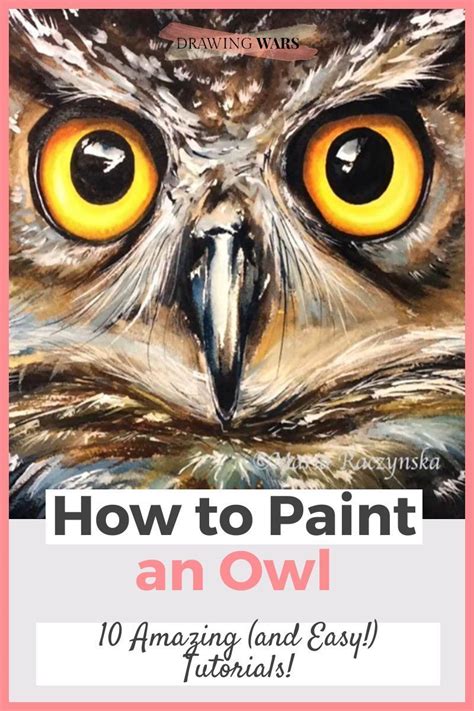 The 10 Best Tutorials on How To Paint An Owl. Easy Step by Step ...