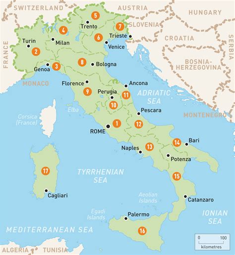 Map Of Italy with Provinces and Cities | secretmuseum