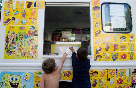 Ice Cream Truck Menu Blue Bunny