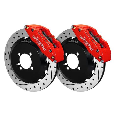 Wilwood® 140-13062-DR - Street Performance Drilled and Slotted Rotor DynaPro Caliper Front Brake Kit