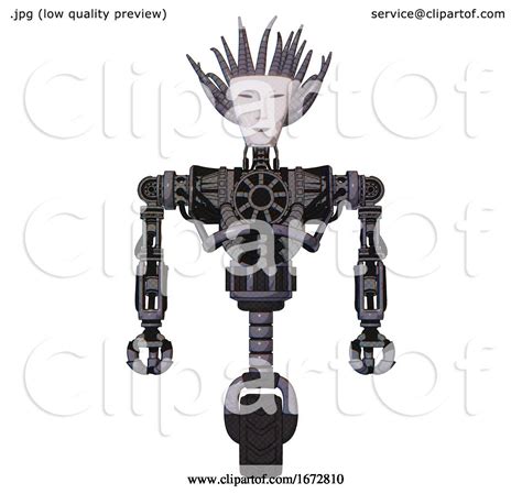 Cyborg Containing Humanoid Face Mask and Heavy Upper Chest and No Chest ...