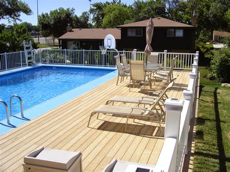 The How To Choose Above Ground Pool Decks Wooden photo