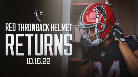 Red helmet returns for week 6 | Falcons re-introduce iconic throwback helmet