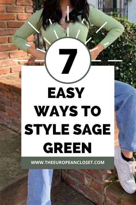 7 Amazing Sage Green Outfit Ideas | The European Closet