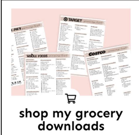 Shop Rite Grocery List | Erin Lives Whole