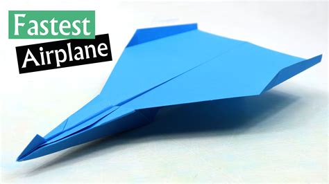 How To Make A Fast Paper Airplane - EASY Paper Airplanes that FLY FAR ...