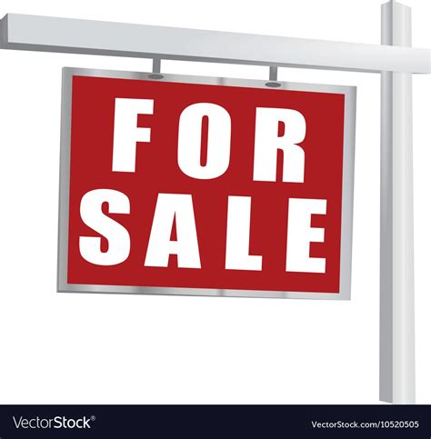 For sale sign Royalty Free Vector Image - VectorStock